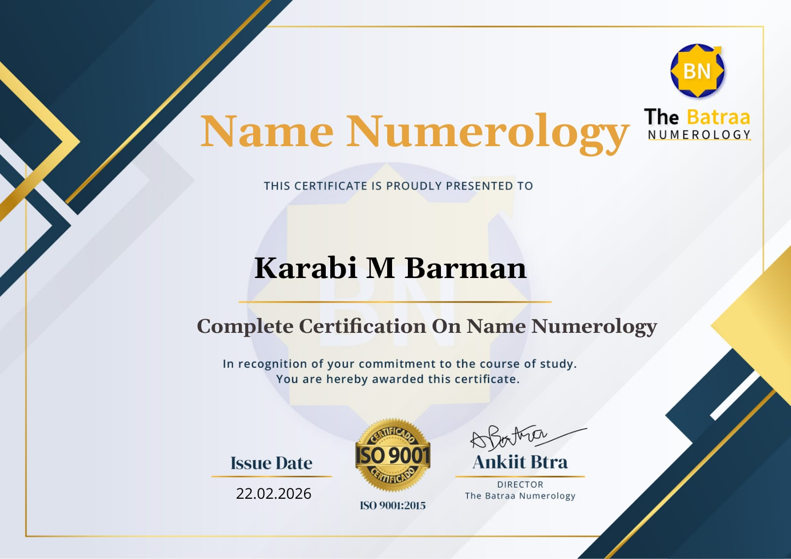 Event & Relationship Mastery Certificate